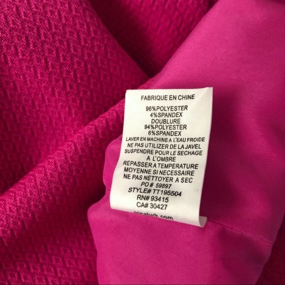 Trina Turk Bright Pink Embossed Sheath Dress - Picture 8 of 10